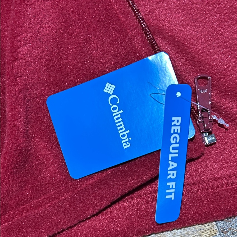 Columbia Red Full-Zip Fleece Jacket - Picture 4 of 5